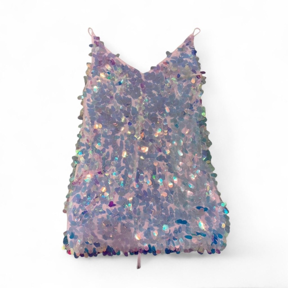 Motel Rocks Holographic Sequined Dress